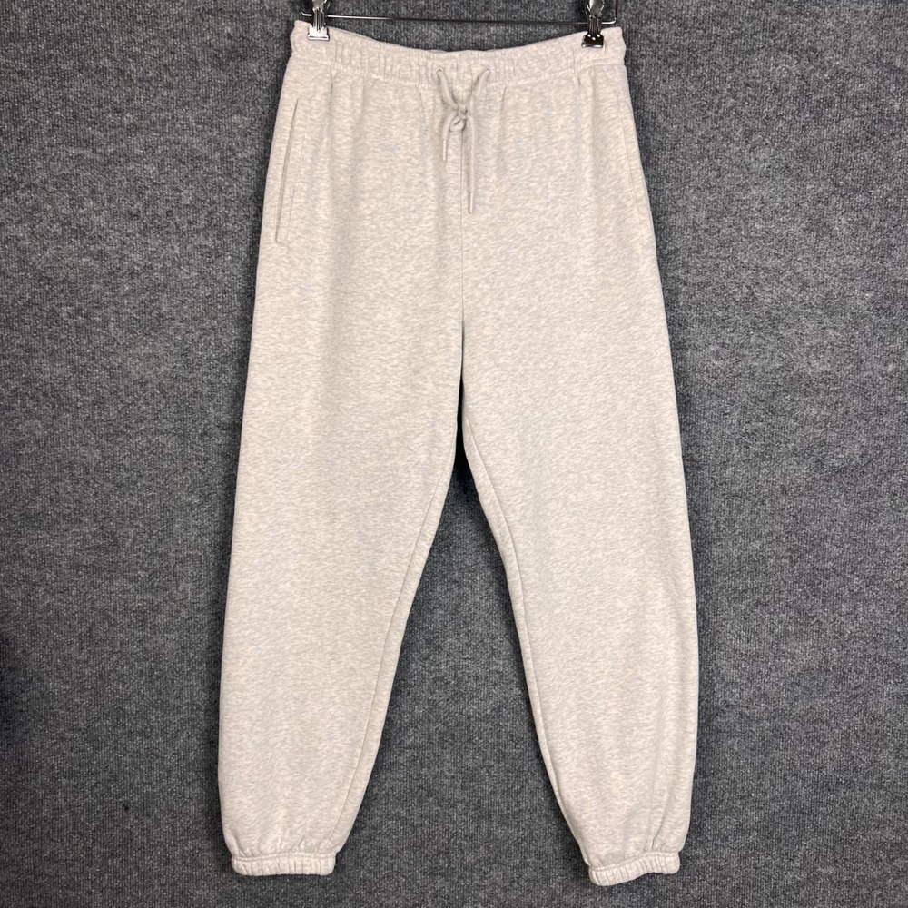 Quince Sweatpants Womens Small Gray Excellent Organic Cotton Fleece Joggers